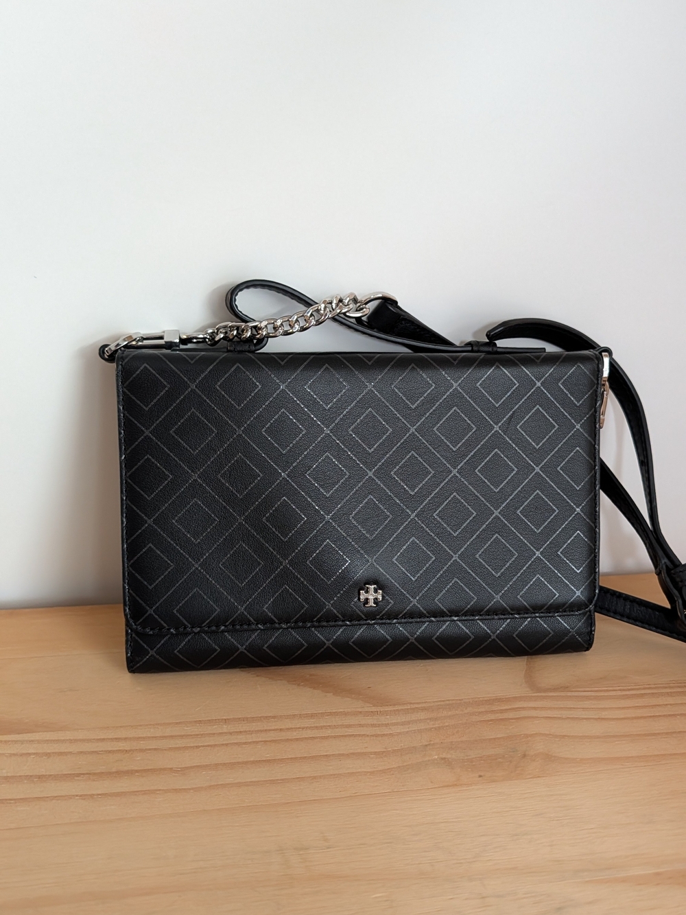 Tory Burch Black Quilted Crossbody Bag